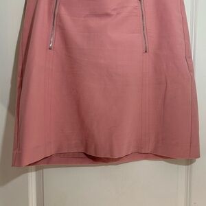 Pink Knee-Length A-Line Skirt for Workp